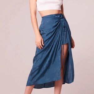 Band of Gypsies Asymmetrical Blue Skirt
